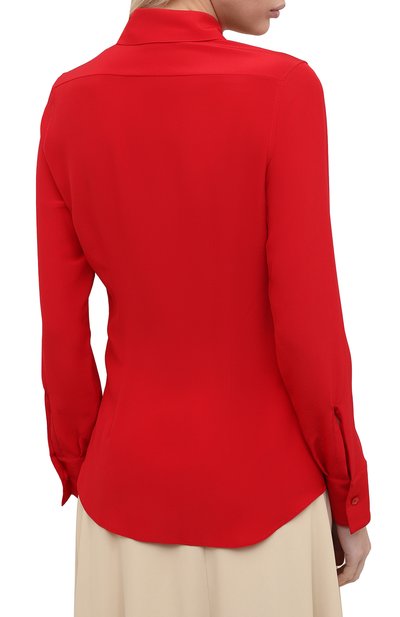 Шелковая рубашка STELLA MCCARTNEY красного цвета по цене 59950 руб., арт. 606912/SY206, фото 4 Шелковая рубашка STELLA MCCARTNEY, арт. 606912/SY206, фото 4