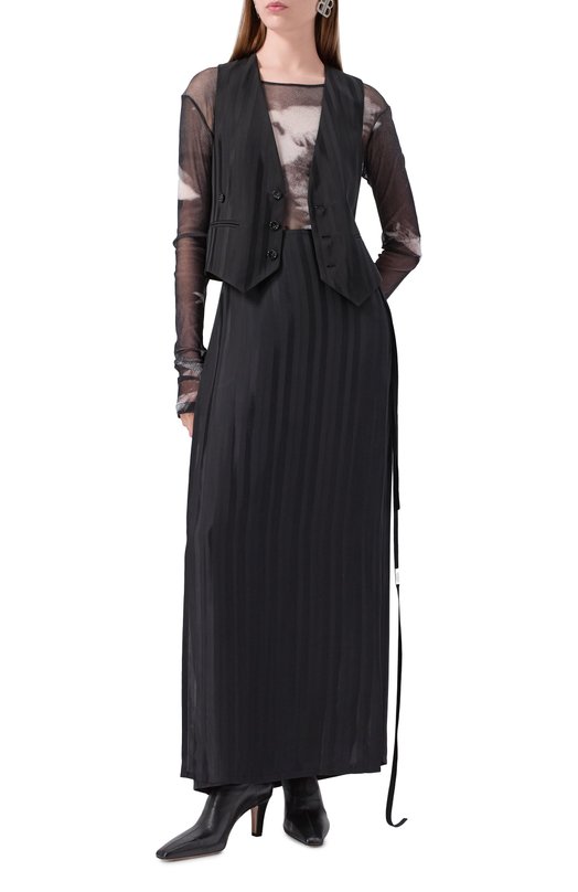 Топ Ann Demeulemeester B0011488/FA657 Чёрно-белый  B0011488/FA657 Фото 2