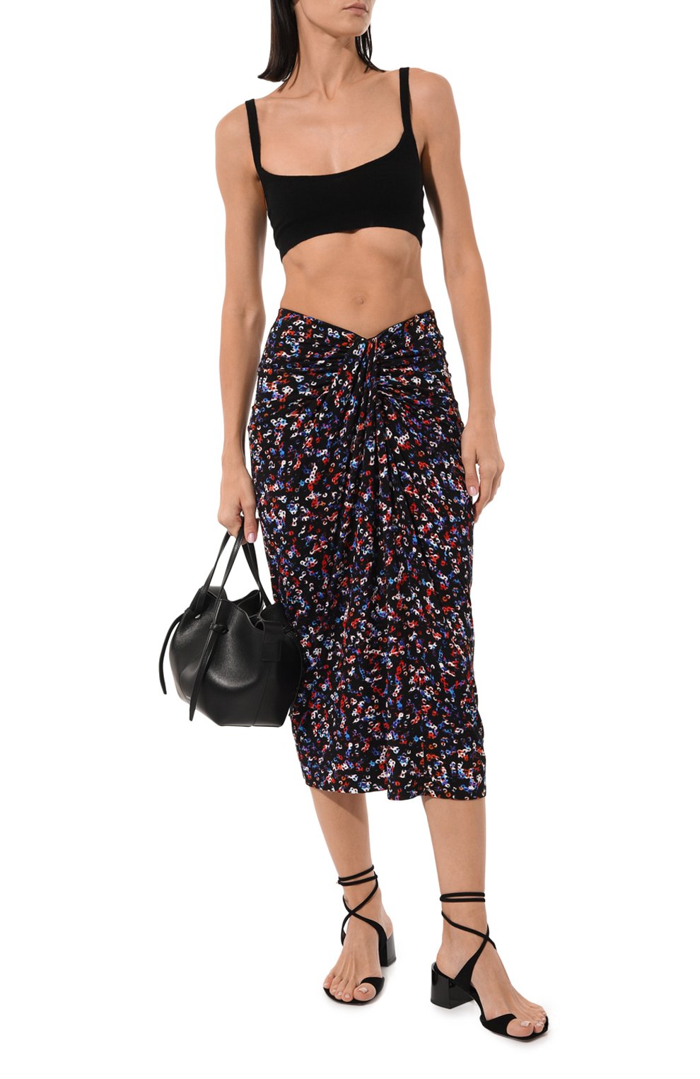 Юбка из вискозы ISABEL MARANT разноцветного цвета по цене 44200 руб., арт. 23PJU0018FA-A1K48E, фото 2 Юбка из вискозы ISABEL MARANT, арт. 23PJU0018FA-A1K48E, фото 2