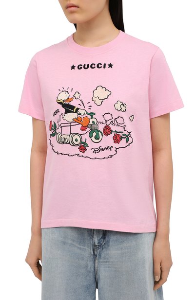 Хлопковая футболка GUCCI, арт. 580762/XJDBH, фото 3