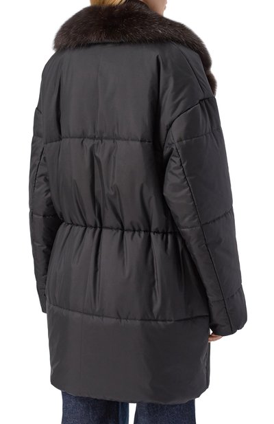 Пуховик с отделкой из соболя MVST, арт. M25.1PW.0009, фото 4