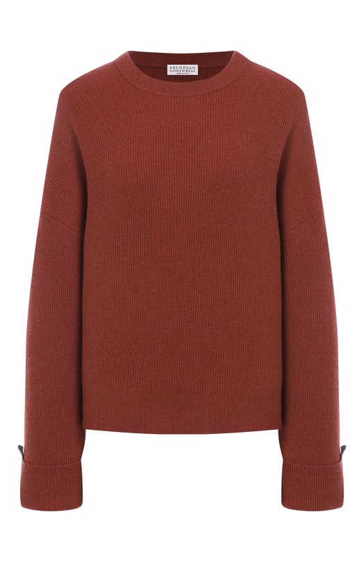 Кашемировый свитер Brunello Cucinelli M12220900 Оранжевый M12220900