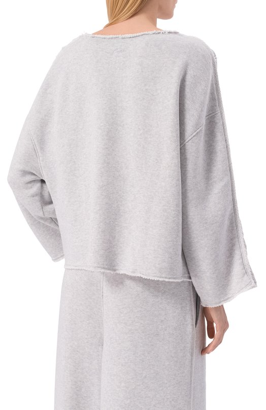 Хлопковый свитшот BOSS Orange 50554274 Серый  50554274 Фото 4