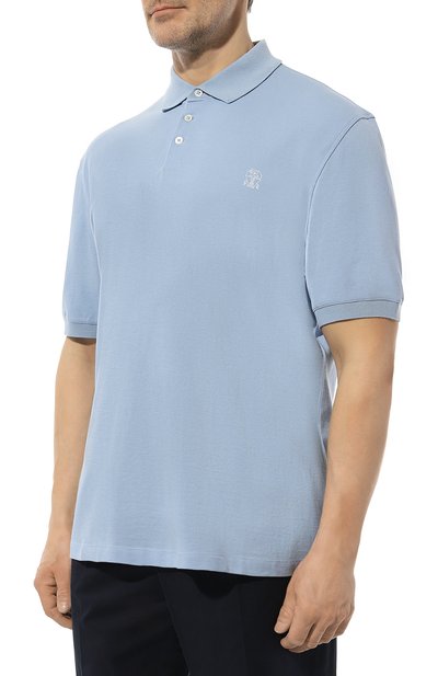 Хлопковое поло BRUNELLO CUCINELLI, арт. ME8548765, фото 3