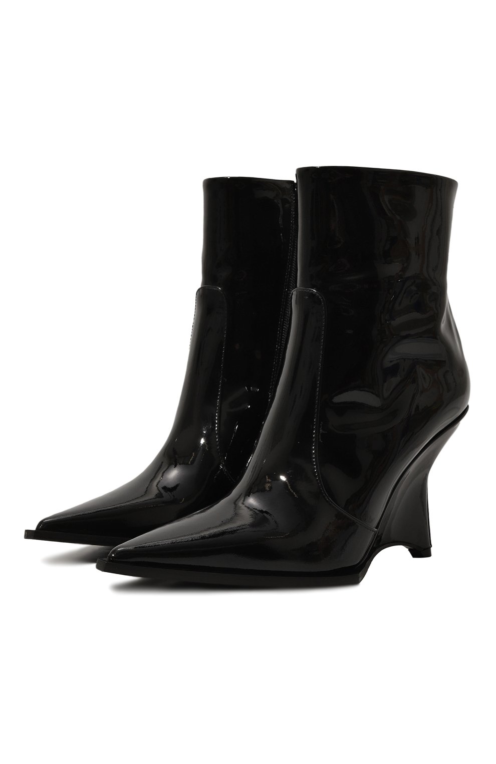 Лакированные ботильоны lady MATTIA CAPEZZANI черного цвета по цене 59950 руб., арт. W440/VERNICE, фото 1 Лакированные ботильоны lady MATTIA CAPEZZANI, арт. W440/VERNICE, фото 1