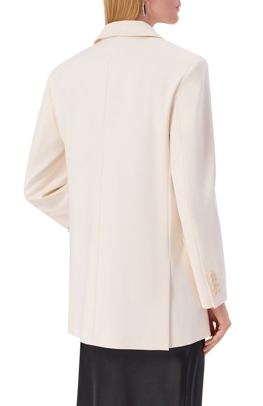 Хлопковый жакет Max Mara SUEZ Белый  SUEZ Фото 4
