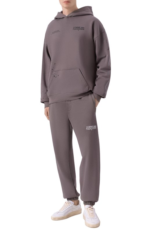 Хлопковое худи Comme des Fuckdown CFABM01747 Серый  CFABM01747 Фото 2