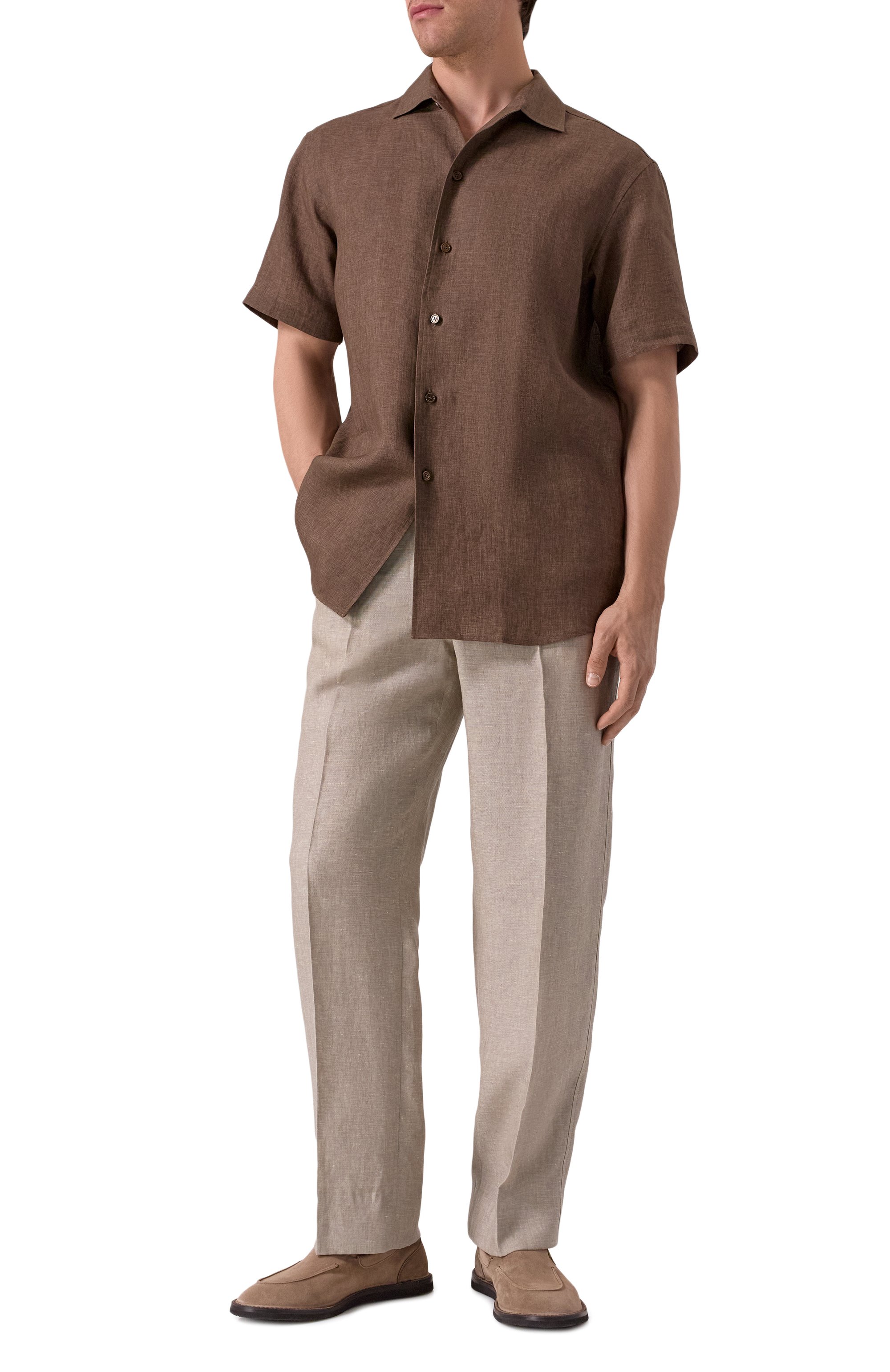 Льняные брюки BRIONI, арт. RP2Z0L-PB114, фото 2