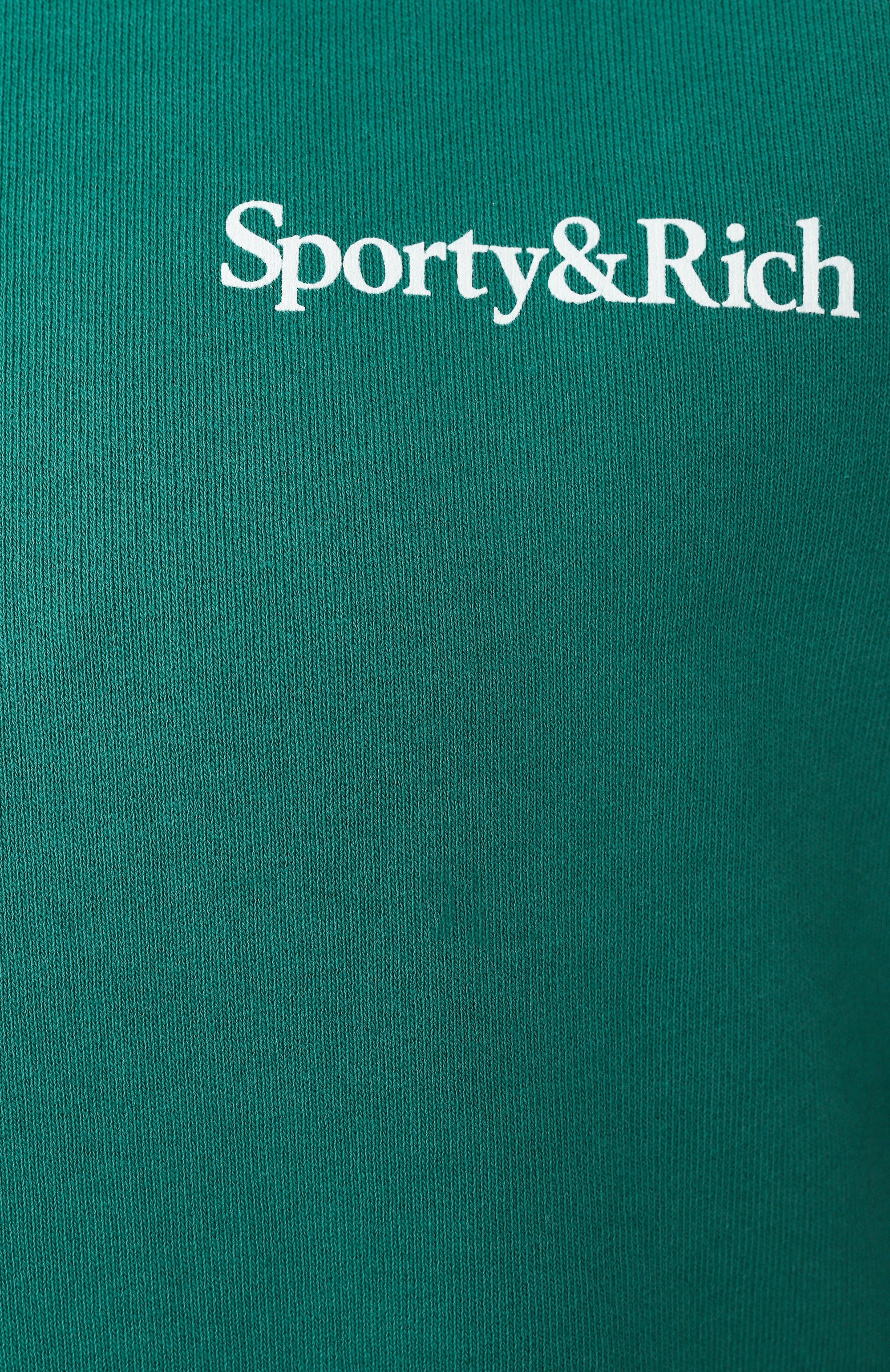 Хлопковый свитшот SPORTY AND RICH, арт. ST071516300GR03, фото 6