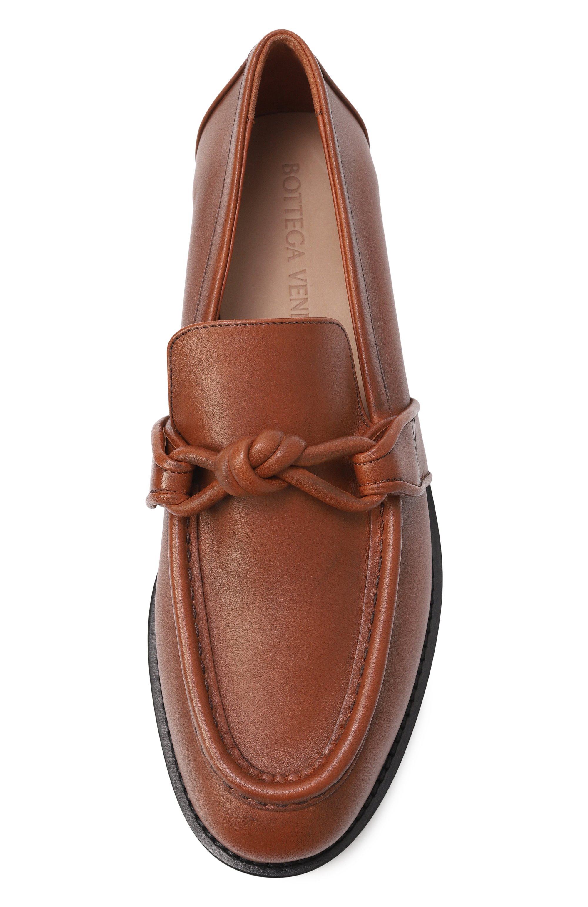 Кожаные лоферы astaire BOTTEGA VENETA коричневого цвета по цене 125500 руб., арт. 796696/V4AF0, фото 6 Кожаные лоферы astaire BOTTEGA VENETA, арт. 796696/V4AF0, фото 6