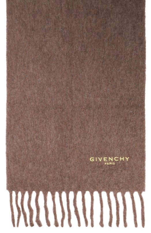 Шерстяной шарф Givenchy 710003187 Коричневый  710003187 Фото 4