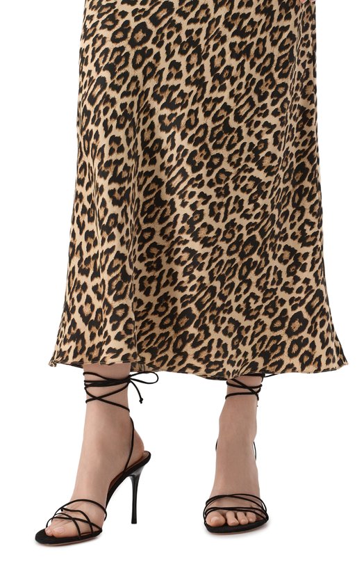 Замшевые босоножки Lori 95 Amina Muaddi L0RI LACE UP 95 Чёрный  L0RI LACE UP 95 Фото 3