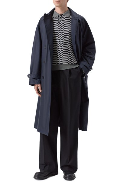 Поло из вискозы и шерсти GIORGIO ARMANI, арт. GM003315/AF25099, фото 2