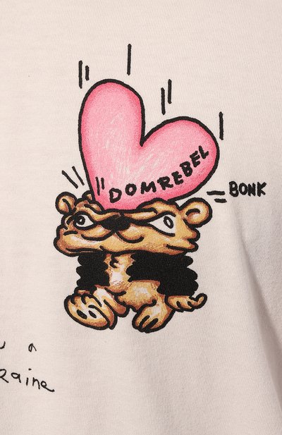 Хлопковая футболка DOMREBEL белого цвета по цене 15400 руб., арт. M MIGRAINE/TSHIRT, фото 5 Хлопковая футболка DOMREBEL, арт. M MIGRAINE/TSHIRT, фото 5