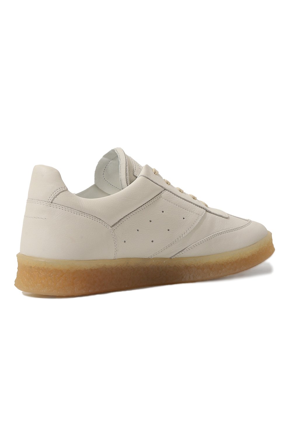 Кожаные кеды 6 court MM6 белого цвета по цене 46350 руб., арт. SH1WS0003/P6783, фото 5 Кожаные кеды 6 court MM6, арт. SH1WS0003/P6783, фото 5