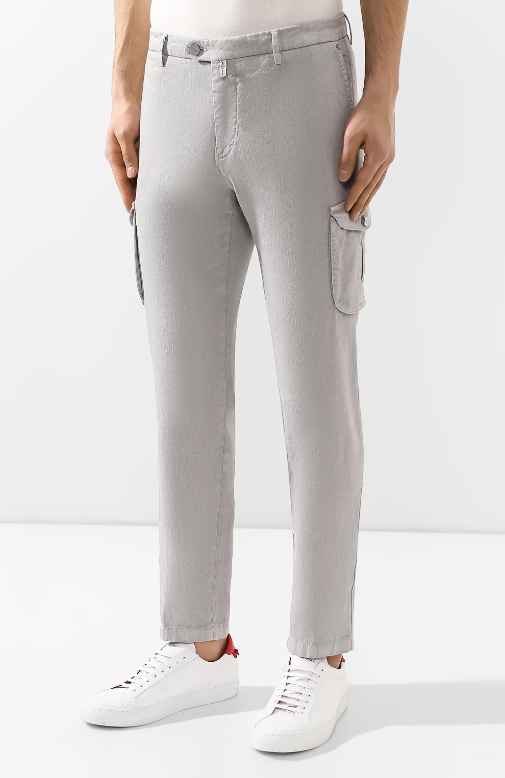 Брюки-карго изо льна и хлопка KITON, арт. UFPPCAJ07R61, фото 3