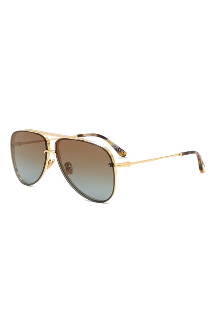 Женские солнцезащитные очки TOM FORD коричневого цвета, арт. TF1071 30F | Фото 1 (Нос: Не проставлено; Региональные ограничения белый список (Axapta Mercury): Не проставлено; Тип очков: С/з; Материал: Металл; Кросс-КТ: С/з-унисекс; Оптика Гендер: оптика-женское)