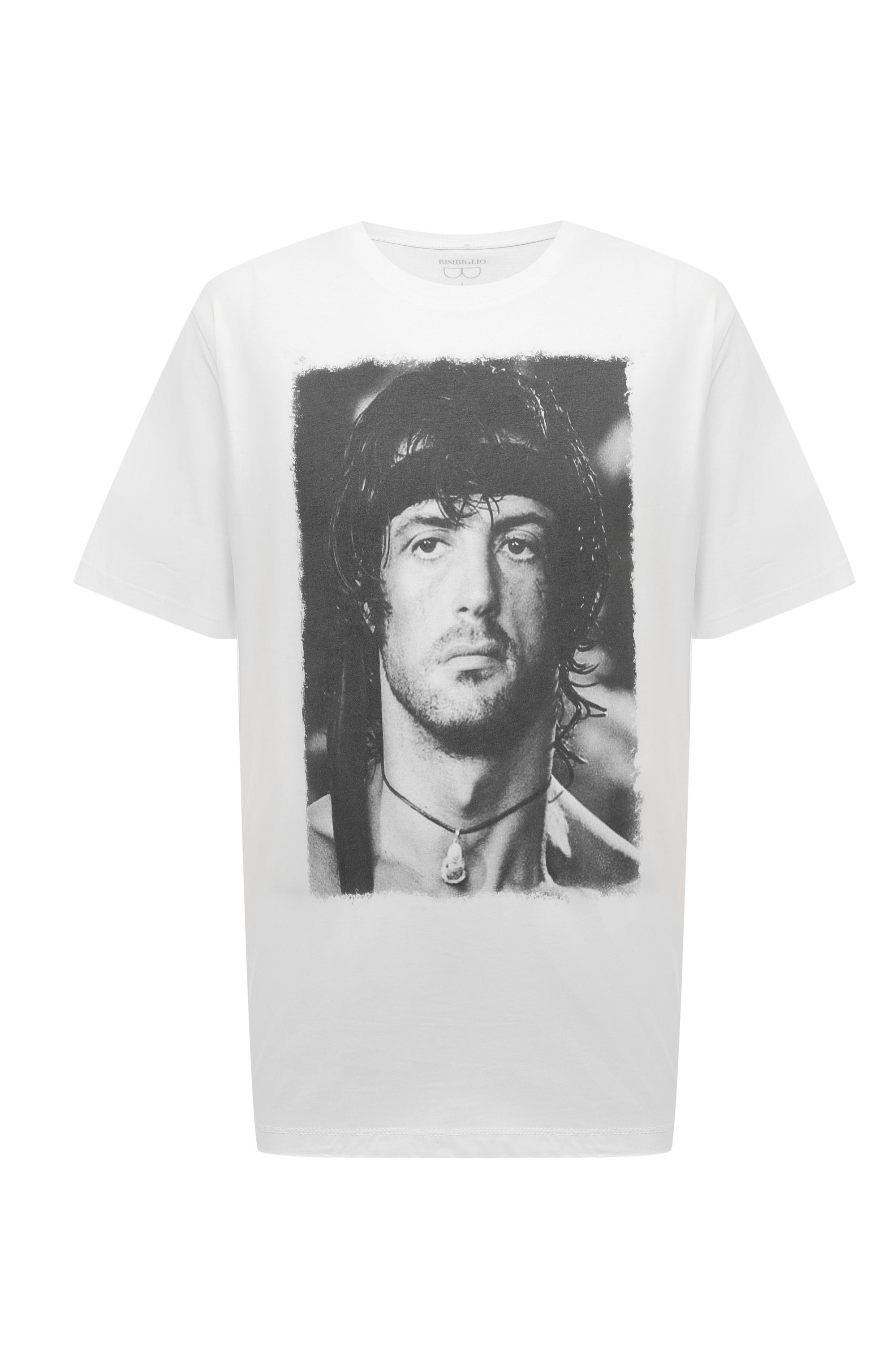 Хлопковая футболка BISIBIGLIO, арт. RAMB0 FACE, фото 1