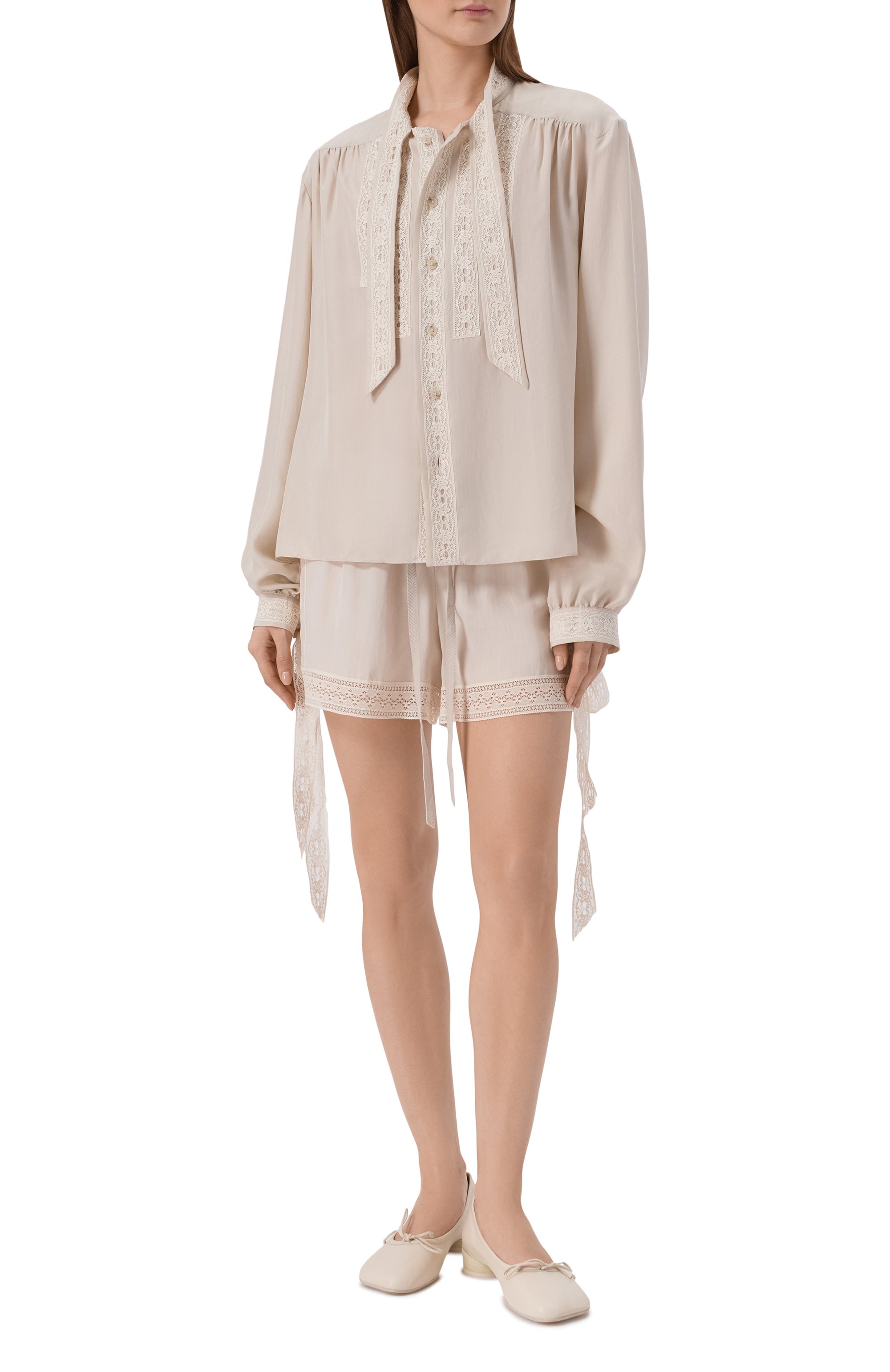 Шелковая блузка ANN DEMEULEMEESTER, арт. B0013977/FA731, фото 2