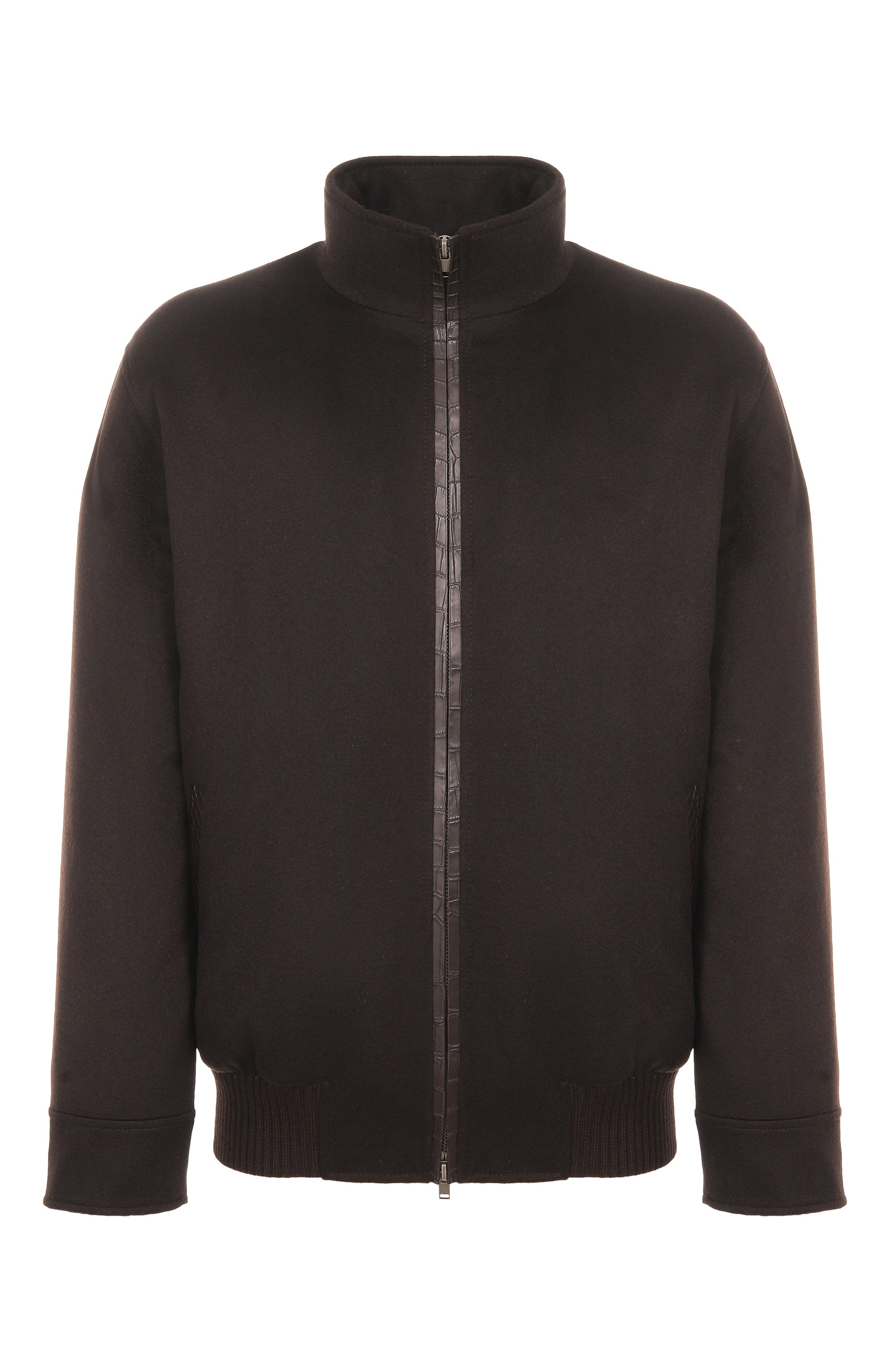 Бомбер с подкладкой из соболя и отделкой из кожи крокодила BLACK SABLE, арт. BS-MWBCR-EB, фото 1