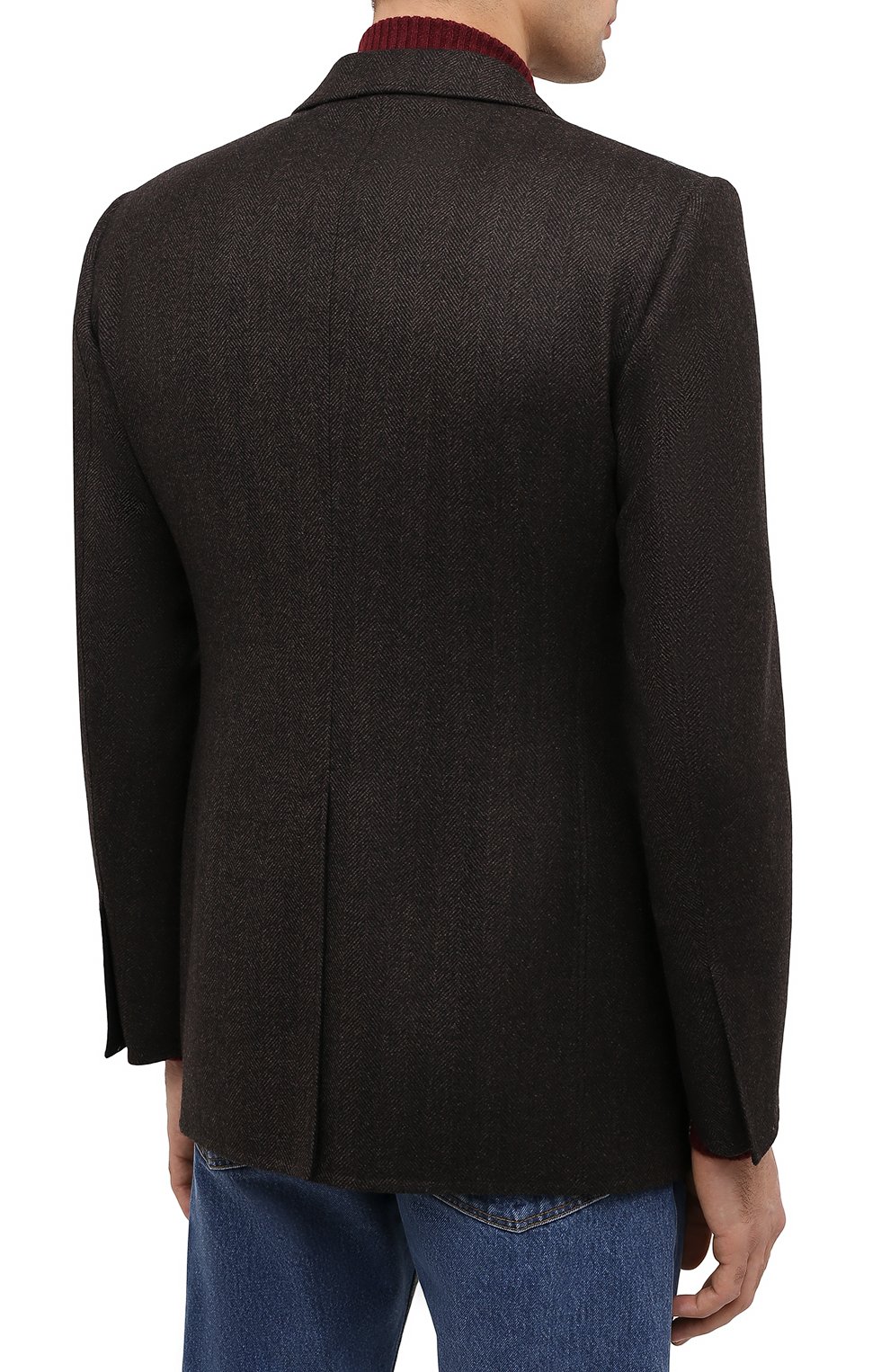 Шерстяной пиджак TOM FORD коричневого цвета по цене 387000 руб., арт. 856R02/1IMU40, фото 4 Шерстяной пиджак TOM FORD, арт. 856R02/1IMU40, фото 4