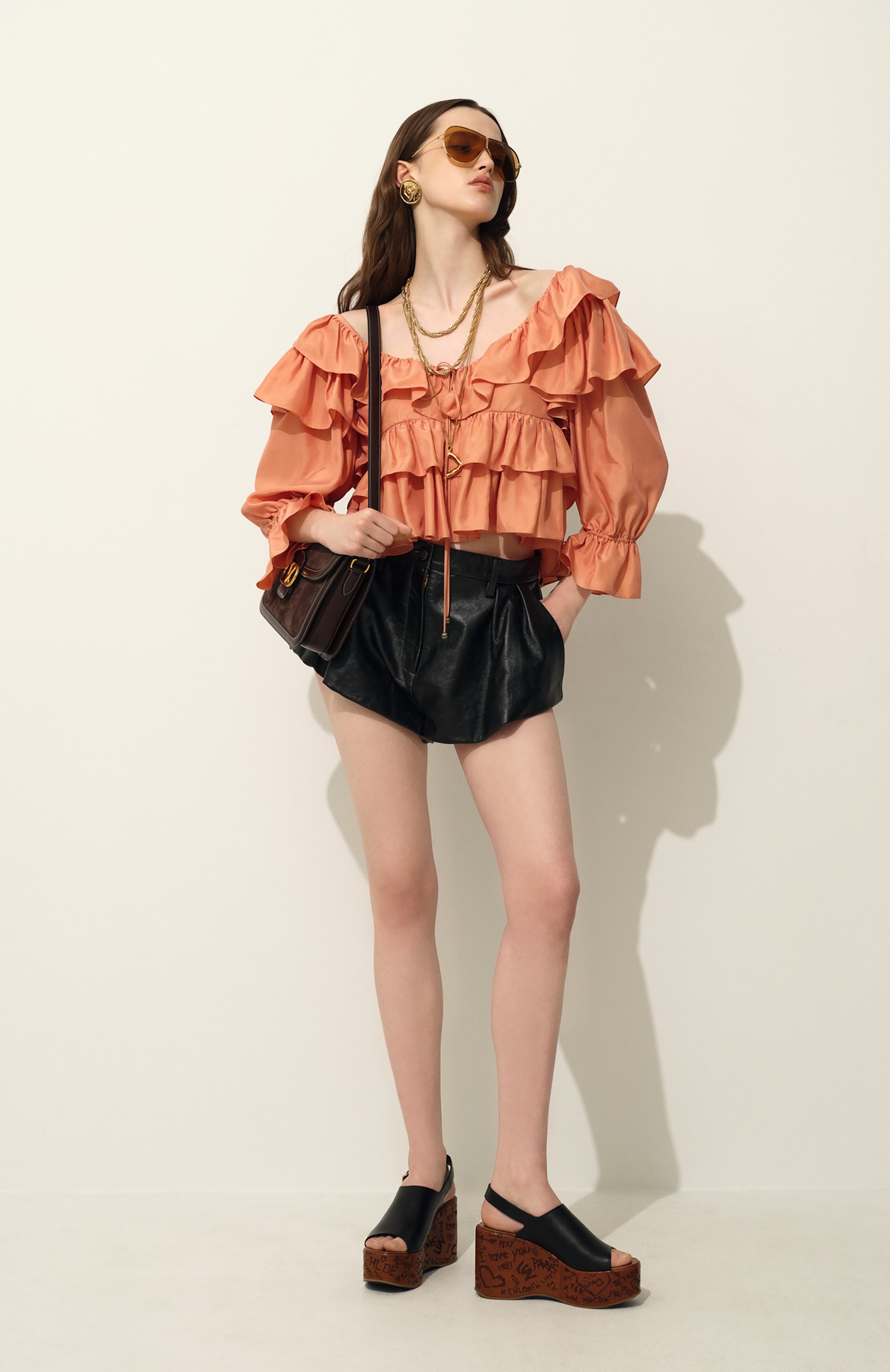 Шелковая блузка CHLOÉ, арт. CH25SHT16314, фото 7