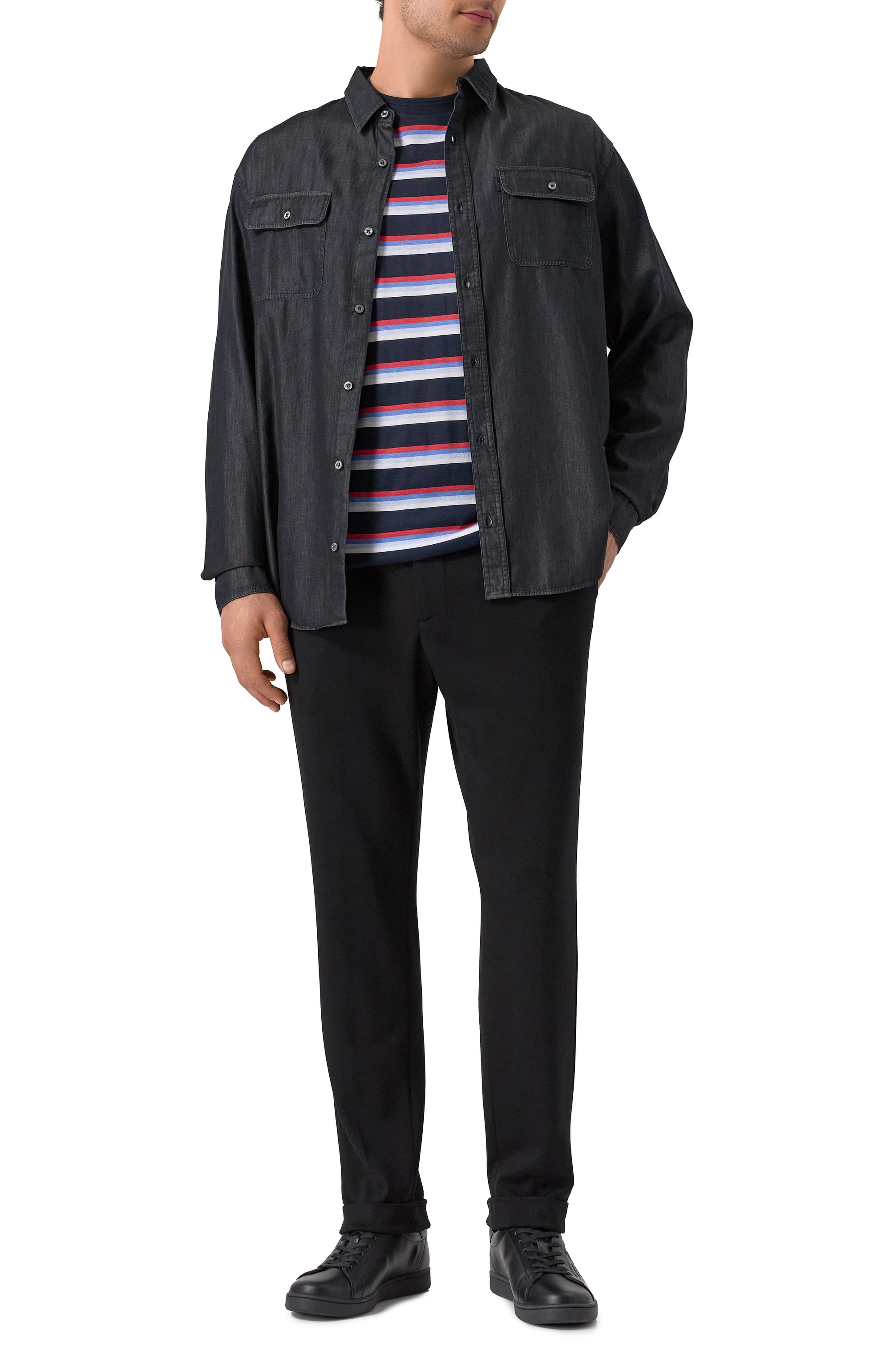 Футболка из хлопка и шелка PAUL&SHARK, арт. 25411058/3XL, фото 2