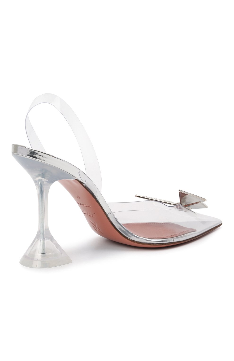 Туфли awge x amina muaddi AMINA MUADDI прозрачного цвета по цене 143500 руб., арт. PH0ENIX GLASS/PVC AM/TRASPARENTE, фото 4 Туфли awge x amina muaddi AMINA MUADDI, арт. PH0ENIX GLASS/PVC AM/TRASPARENTE, фото 4
