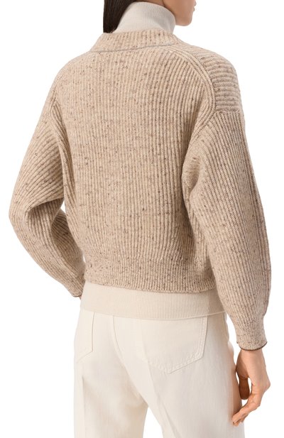 Кардиган из шерсти и льна BRUNELLO CUCINELLI, арт. M0L591106P, фото 4