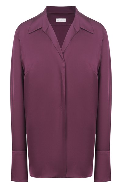 Женская атласная рубашка DRIES VAN NOTEN, арт. 010783/3177