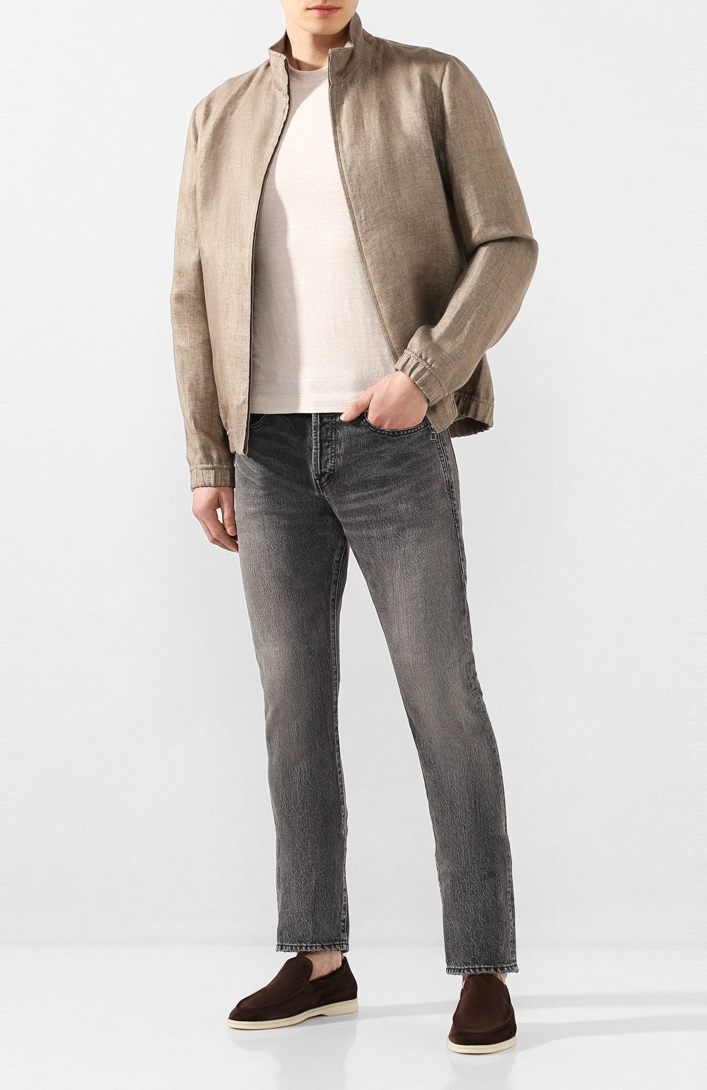 Замшевые лоферы summer walk LORO PIANA, арт. FAE8124, фото 2