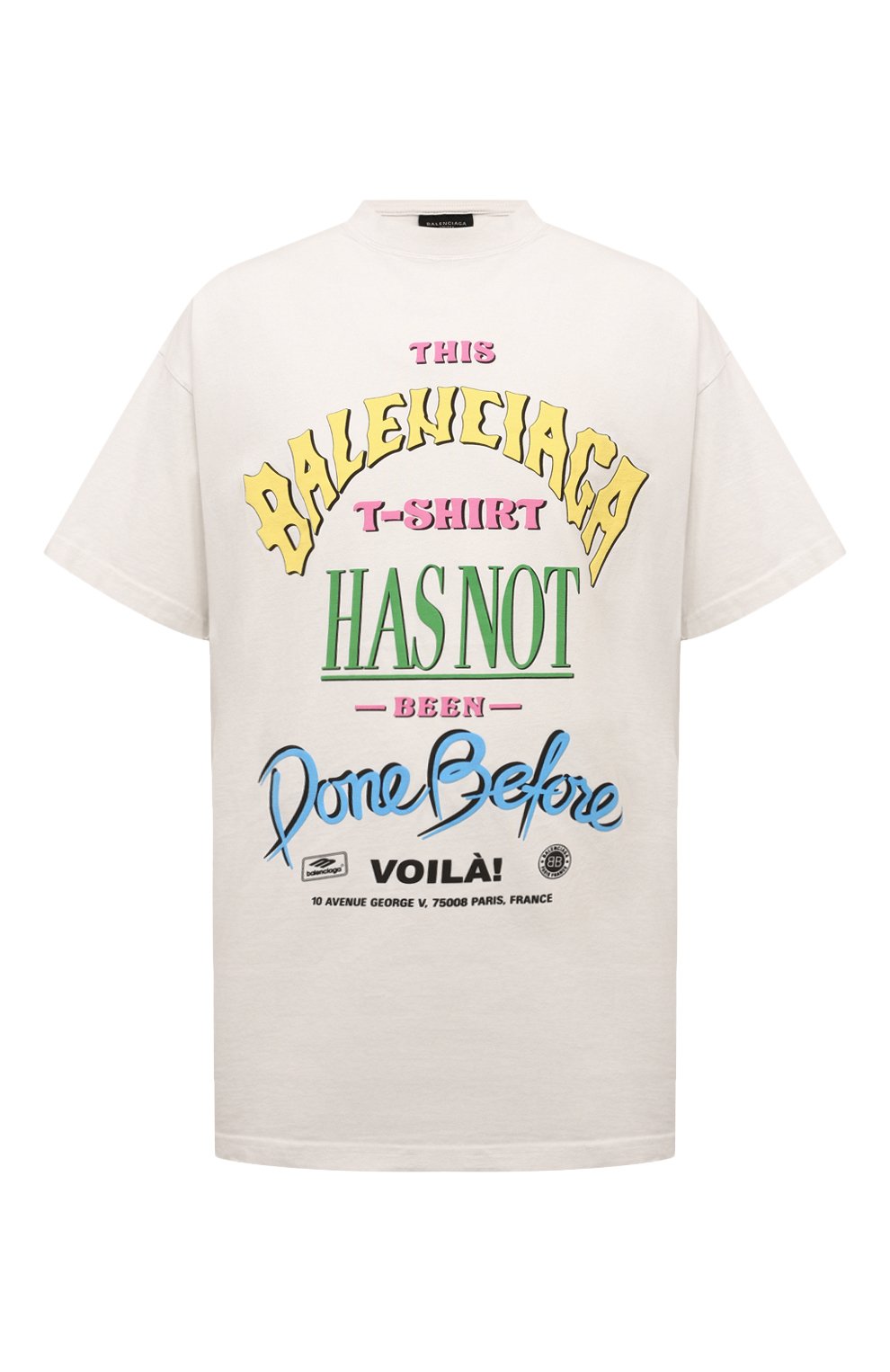 Хлопковая футболка BALENCIAGA, арт. 787349/TQVW4, фото 1