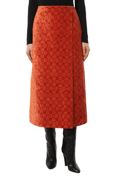 Юбка GUCCI красного цвета по цене 141120 руб., арт. 676549 ZAF6U, фото 3 Юбка GUCCI, арт. 676549 ZAF6U, фото 3