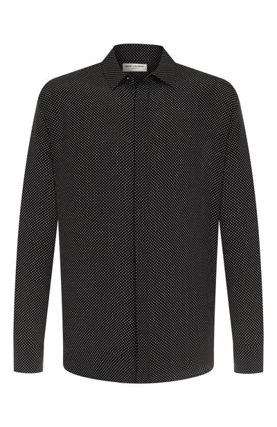 Мужская шелковая рубашка SAINT LAURENT, арт. 646850/Y301W