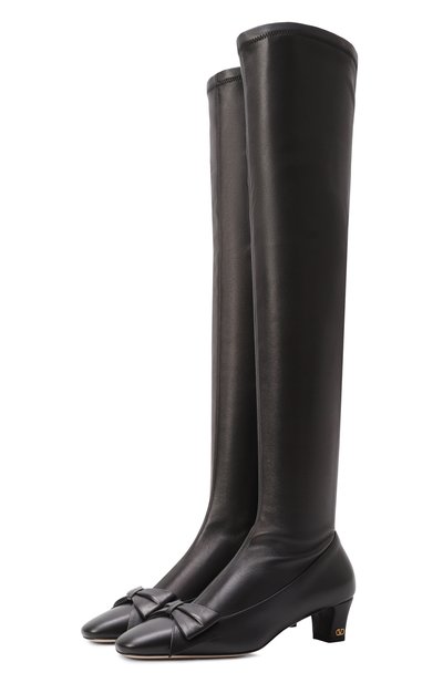 Женские кожаные ботфорты bowow 45 VALENTINO, арт. 7W2S0MB2/TNN