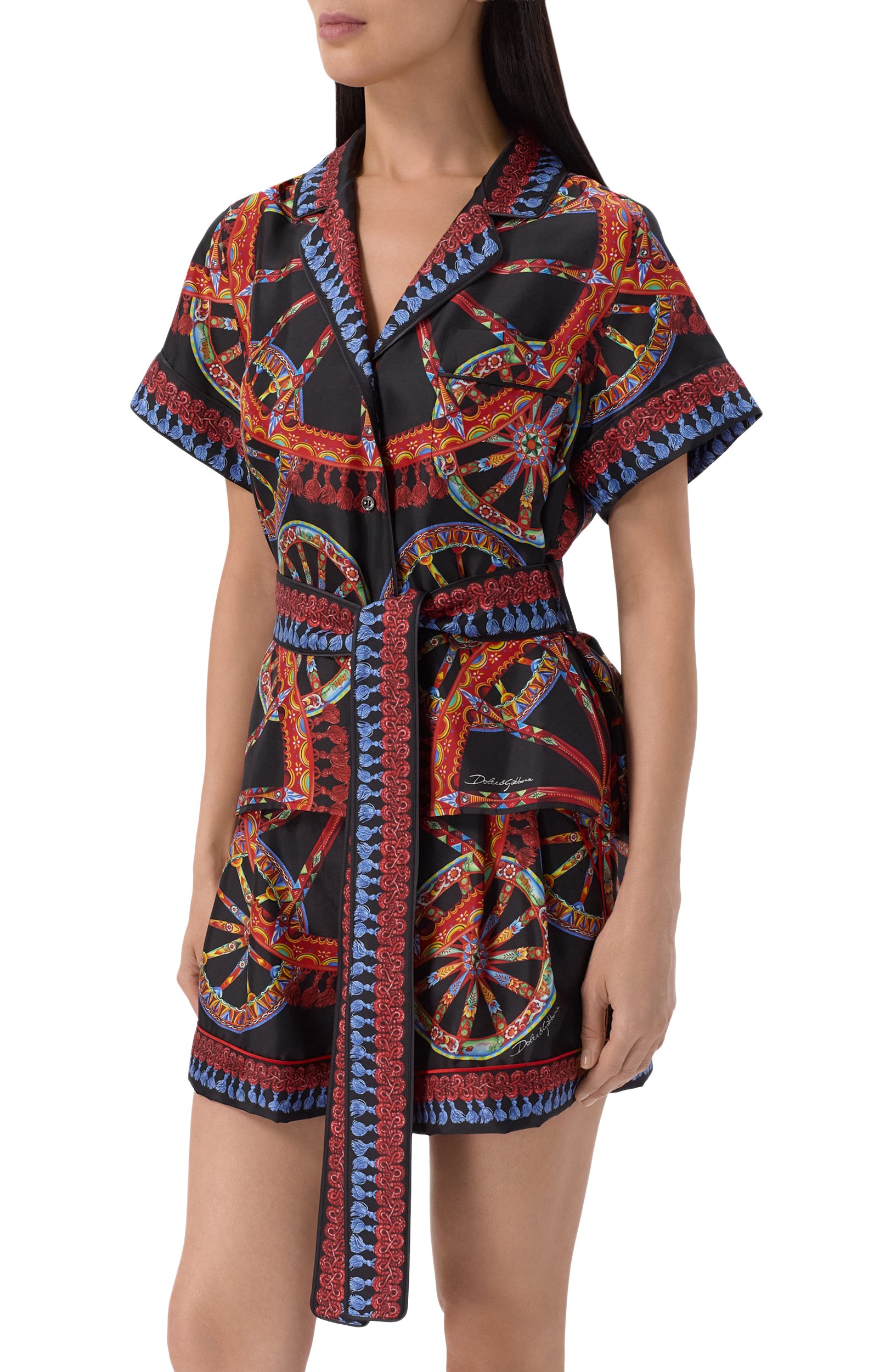 Шелковая рубашка DOLCE & GABBANA, арт. F5G67T/GDDTI, фото 3