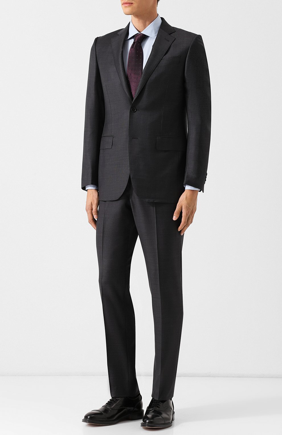 Хлопковая сорочка с воротником кент ZEGNA, арт. 401064/9HS0MT, фото 2