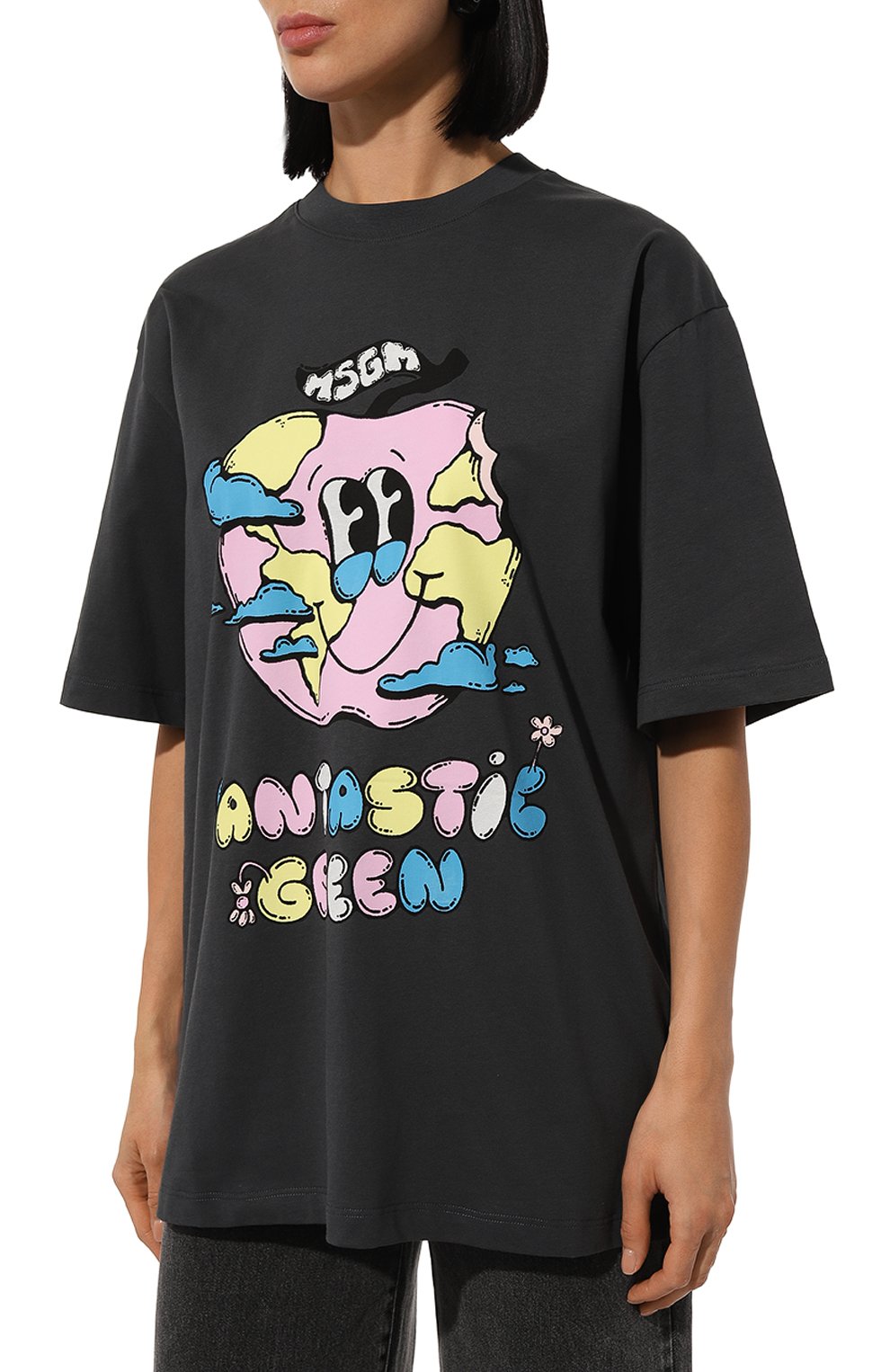 Хлопковая футболка MSGM, арт. 3746MM04/247791, фото 3