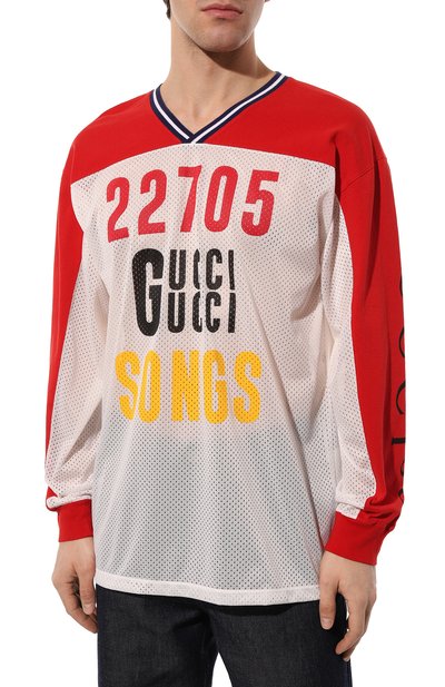 Хлопковый лонгслив GUCCI, арт. 677424 XJDXP, фото 3