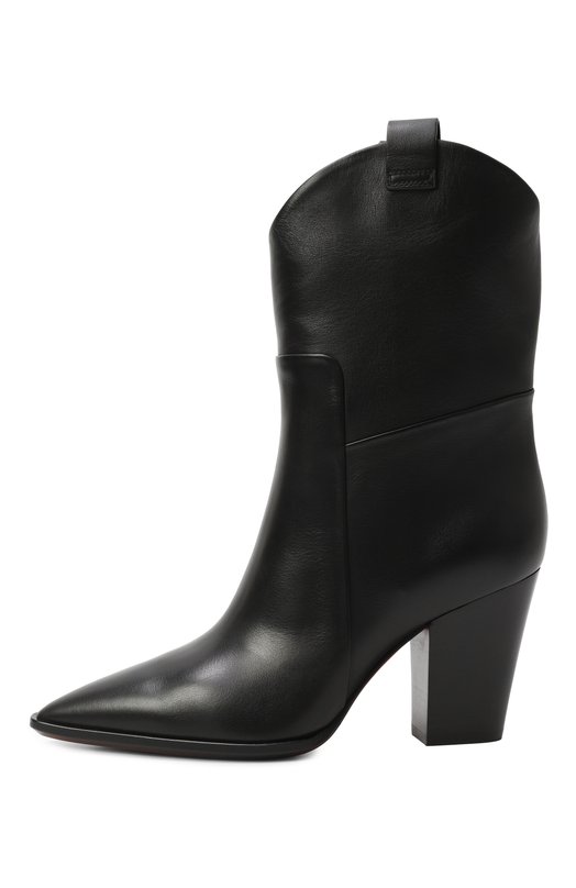 Кожаные ботильоны Santoni WTWG59604HI3NLGA Чёрный  WTWG59604HI3NLGA Фото 4