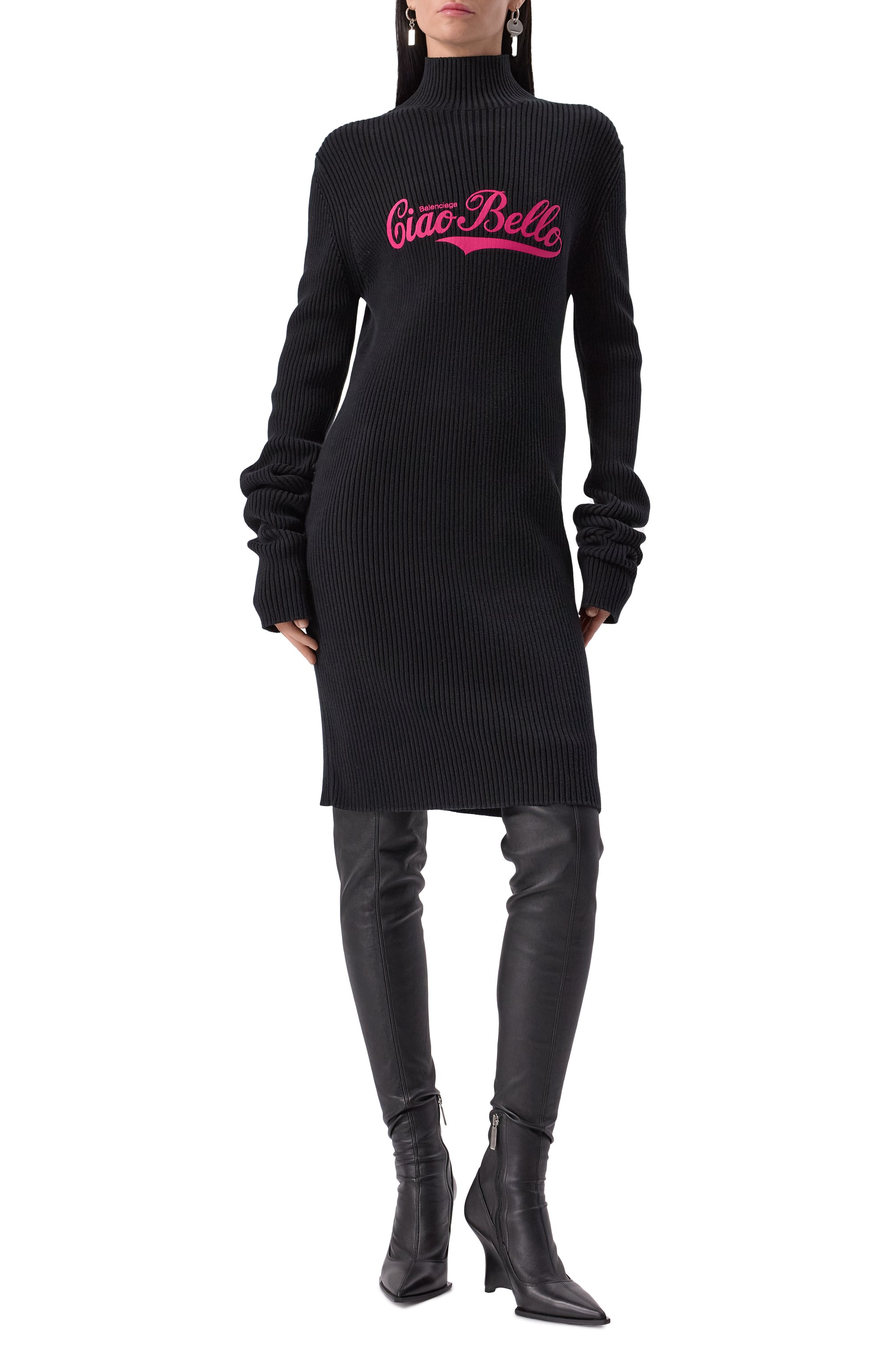 Хлопковое платье BALENCIAGA, арт. 809424/T3349, фото 3