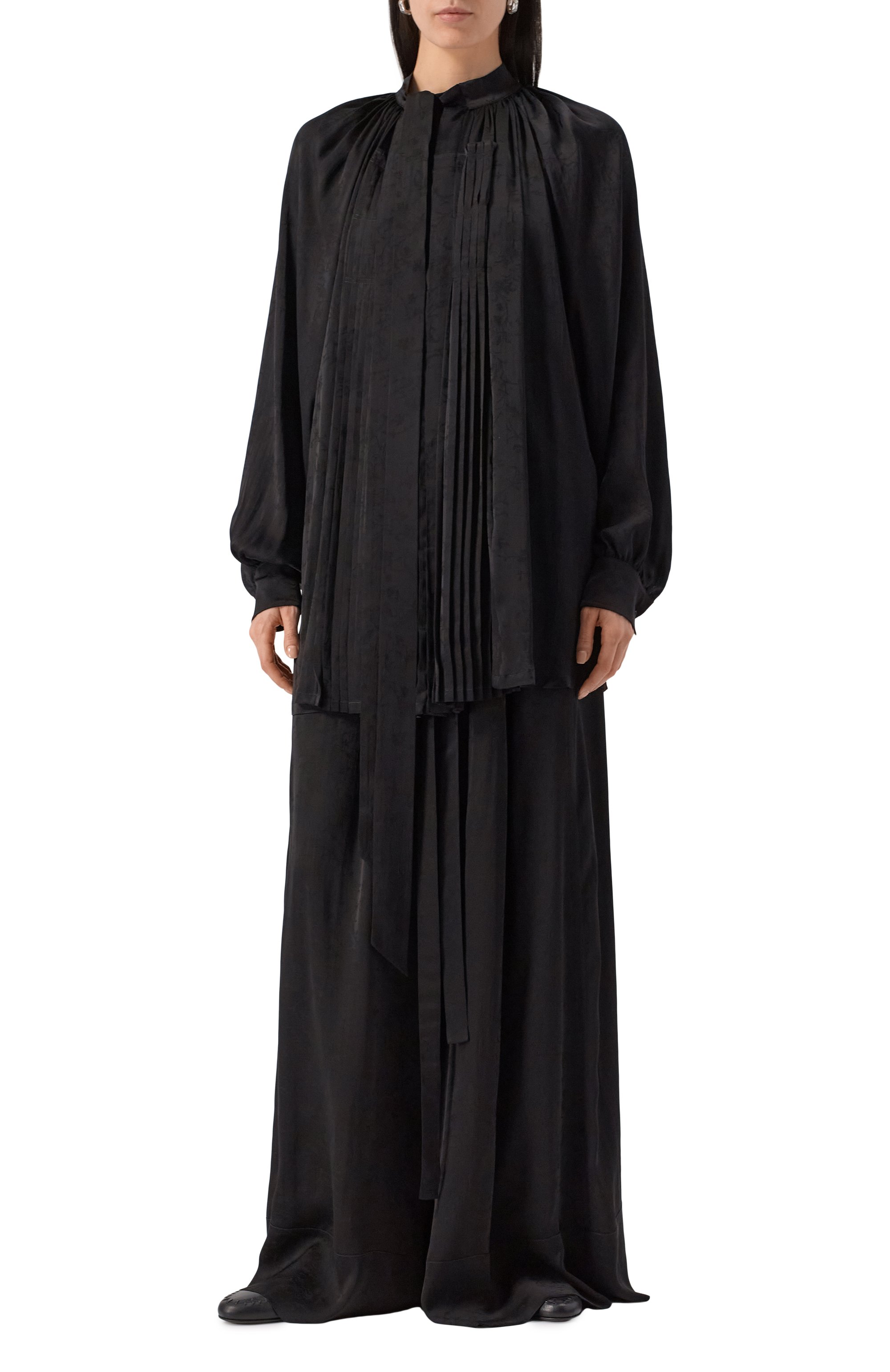 Блузка из вискозы и шелк�а ANN DEMEULEMEESTER, арт. B0012787/FA611, фото 3