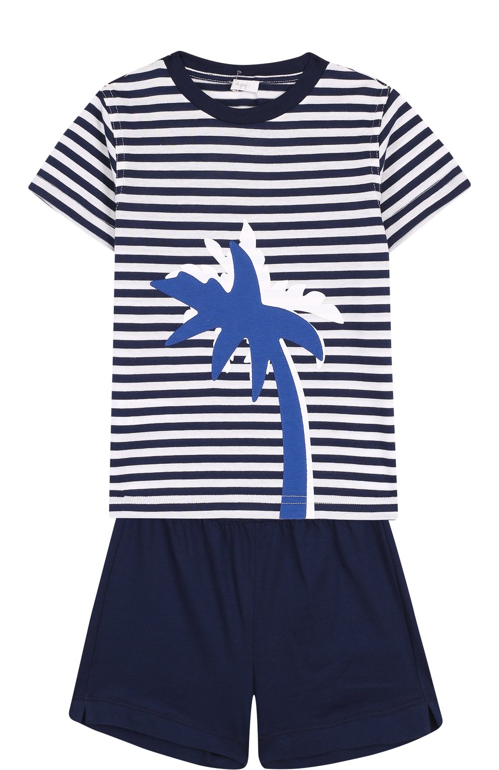 Хлопковый комплект из футболки и шорт IL GUFO, арт. P18DP1P2M1067/2A, фото 1