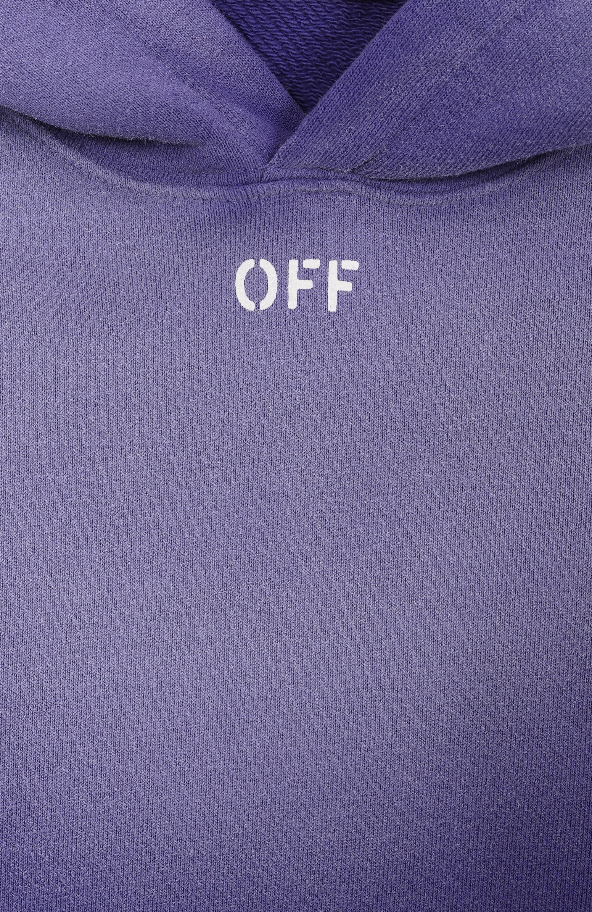 Хлопковое худи OFF-WHITE, арт. 0GBB002S25FLE004/12+, фото 3