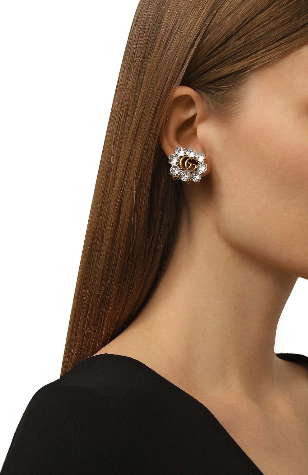 Серьги GUCCI золотого цвета по цене 60480 руб., арт. 645684 J1D50, фото 2 Серьги GUCCI, арт. 645684 J1D50, фото 2