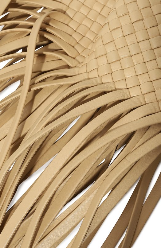 Клатч BV Fringe Crisscross Bottega Veneta 642104/V01D1 Бежевый  642104/V01D1 Фото 3