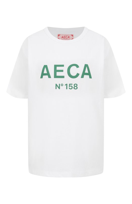 Хлопковая футболка AECA WHITE AWCMSSBBTTSST005A2.WHITE/GREEN (M) Разноцветный AWCMSSBBTTSST005A2.WHITE/GREEN (M)