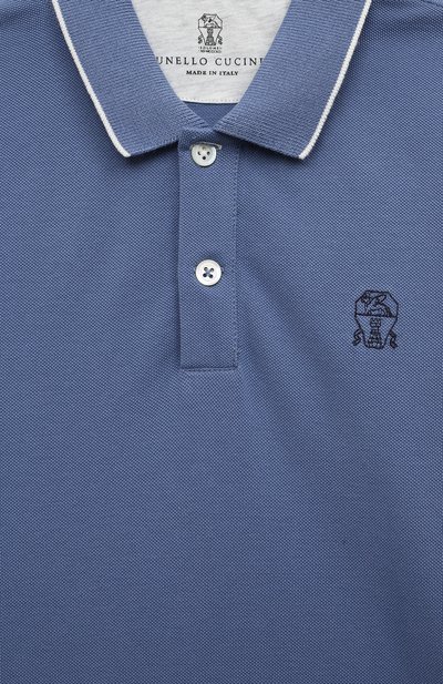 Хлопковое поло BRUNELLO CUCINELLI, арт. B0T63T315B, фото 3