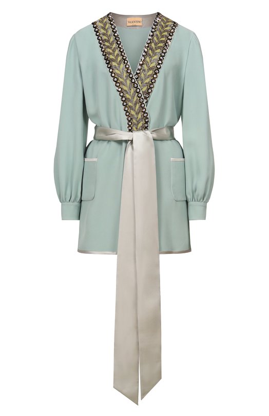 Шелковая блузка Valentino 8B3AB830/1MM Зелёный 8B3AB830/1MM