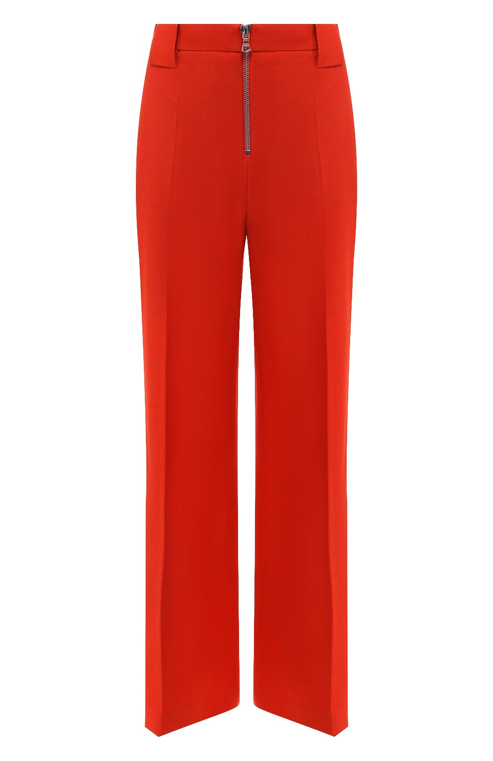 Брюки со стрелками VICTORIA, VICTORIA BECKHAM красного цвета по цене 39950 руб., арт. TRVV 108 PSS19 W00L BLEND PIQUE, фото 1 Брюки со стрелками VICTORIA, VICTORIA BECKHAM, арт. TRVV 108 PSS19 W00L BLEND PIQUE, фото 1